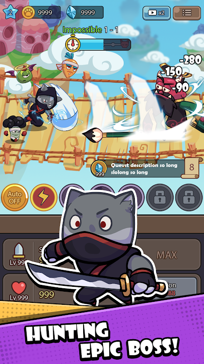 #4. Cat Legend: Idle RPG War (Android) By: LTB VIET NAM TECHNOLOGY COMPANY LIMITED