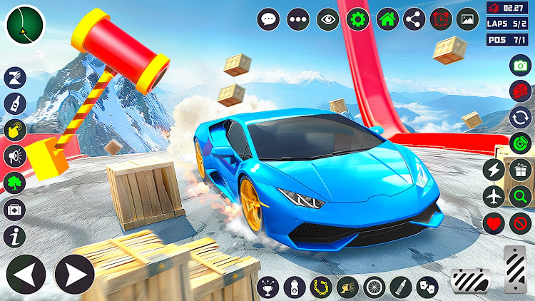 #10. Ramp Car game Stunts: Racing (Android) By: Awesome Games Studios