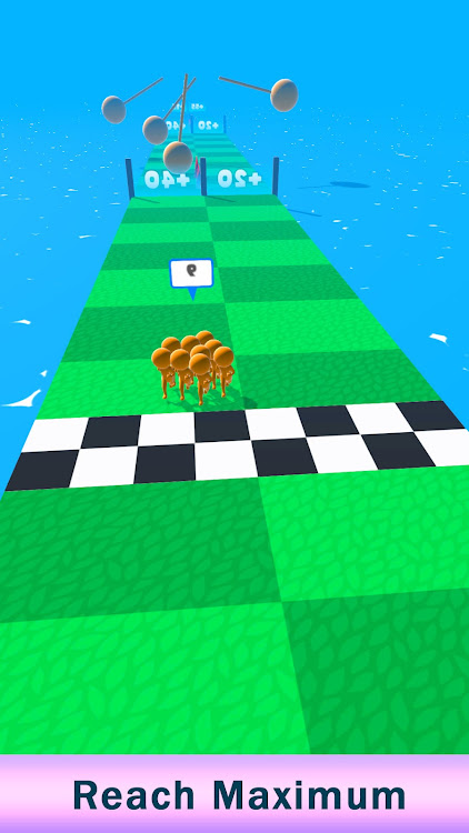 #3. Crowd Master Clash run race 3D (Android) By: Game Mansion