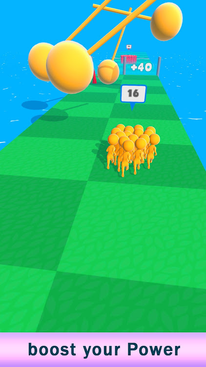 #6. Crowd Master Clash run race 3D (Android) By: Game Mansion