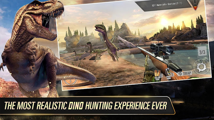 #7. Wild Dinosaur Game Hunting Sim (Android) By: Piranha Studios