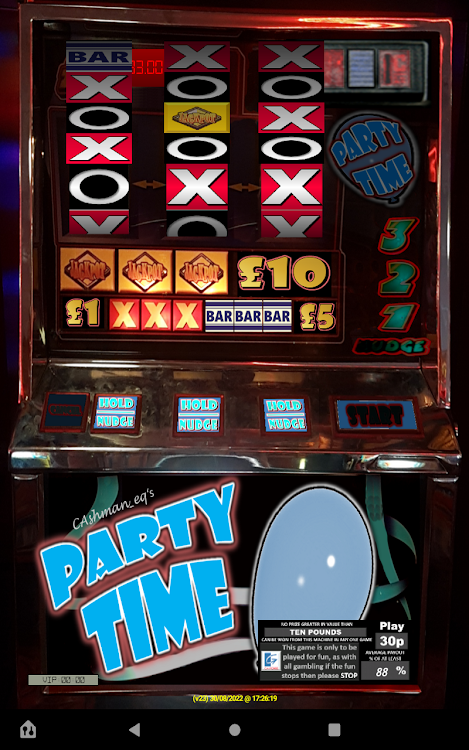 #7. PartyTime Arena UK Slot (Android) By: Cashman_eq