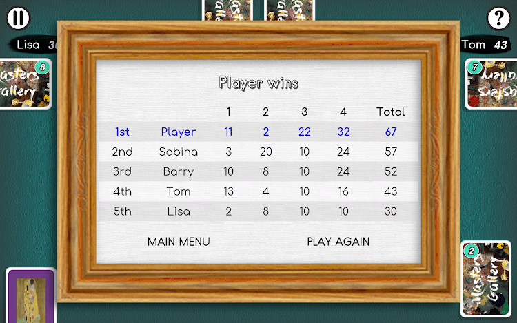 #7. Masters Gallery (Android) By: Wheeler Games