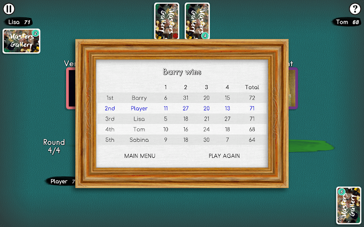 #10. Masters Gallery (Android) By: Wheeler Games