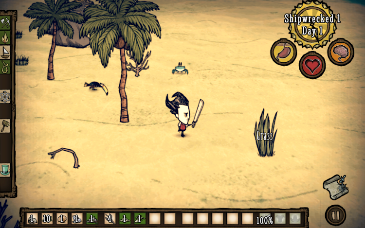 #5. Don't Starve: Shipwrecked (Android) By: Klei Entertainment Inc.