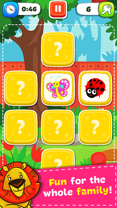 #2. Match Game - Animals (Android) By: Orange Studios Games