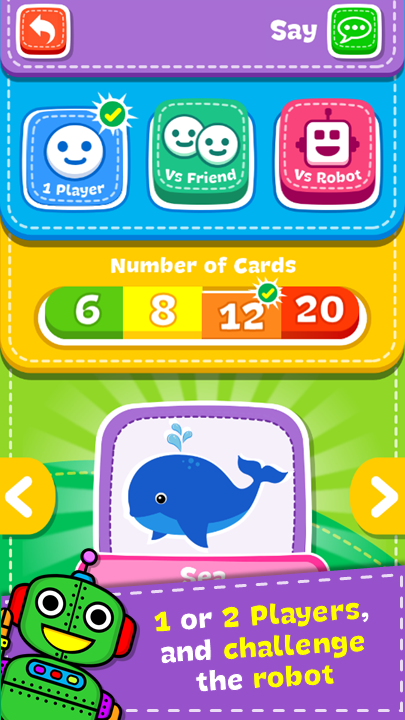 #3. Match Game - Animals (Android) By: Orange Studios Games