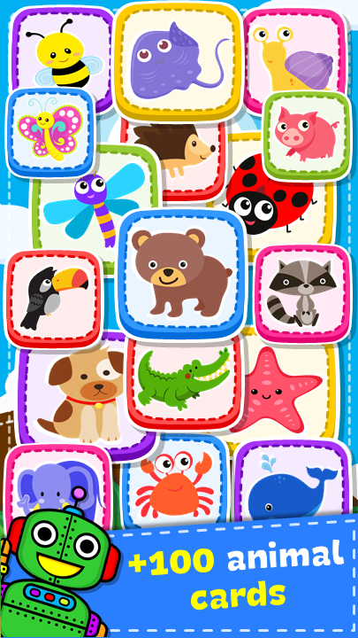 #6. Match Game - Animals (Android) By: Orange Studios Games