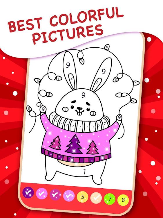 #3. Kids Christmas Coloring Book (Android) By: VladMadGames