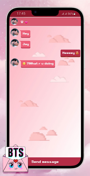 #3. BTS Messenger : Chat Simulator (Android) By: Normandie Galaxy