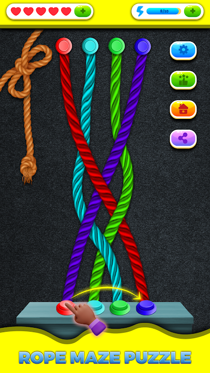 #4. Tangle Twist : Solve Untangle (Android) By: GamesPlus