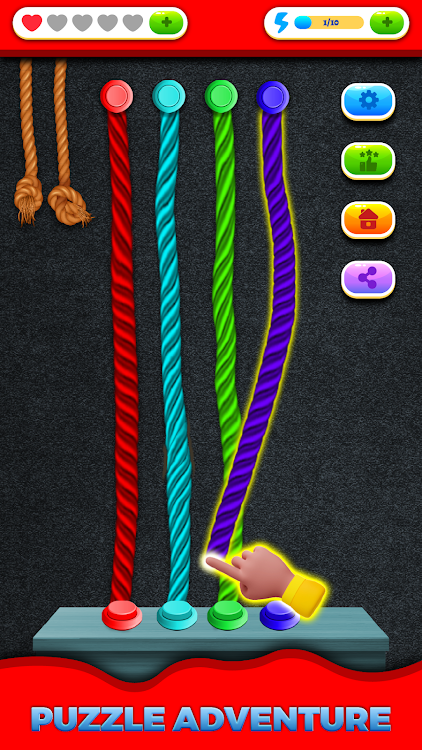 #6. Tangle Twist : Solve Untangle (Android) By: GamesPlus