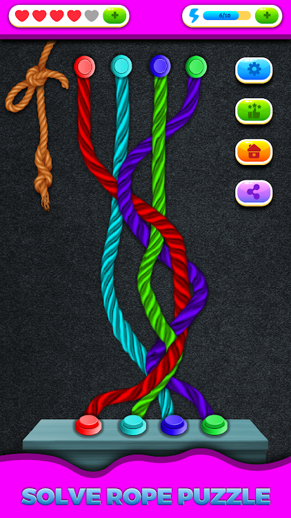 #7. Tangle Twist : Solve Untangle (Android) By: GamesPlus