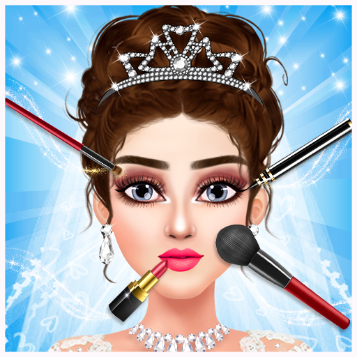 #7. Dress Up Games: Wedding Makeup (Android) By: Think Games Studios