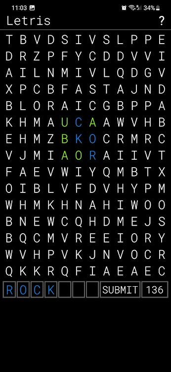 #2. Letris - daily letter puzzle (Android) By: KubiKDB