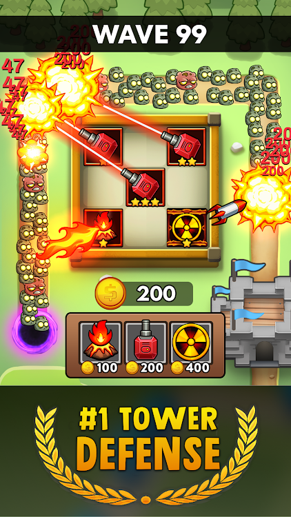 #2. Merge Clash: Tower Defense TD (Android) By: Puzzle Cats