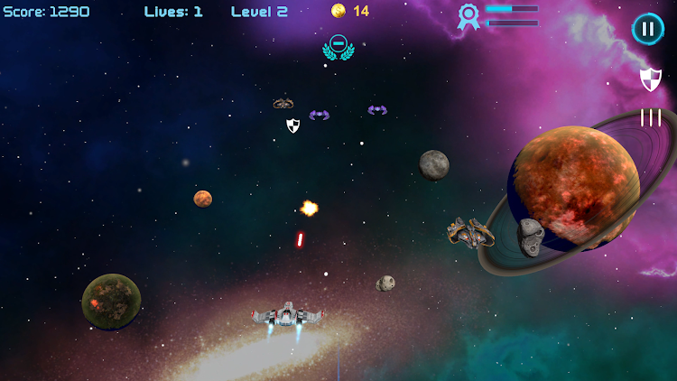 #9. Nymerian Fighter Space Shooter (Android) By: Nymerian Games