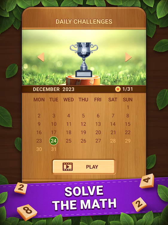 #9. Cross Number: Math Game Puzzle (Android) By: BRAINWORKS PUBLISHING PTE. LTD.