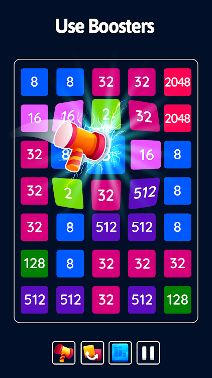 #2. 2048 Blast: Merge Numbers 2248 (Android) By: Unico Studio