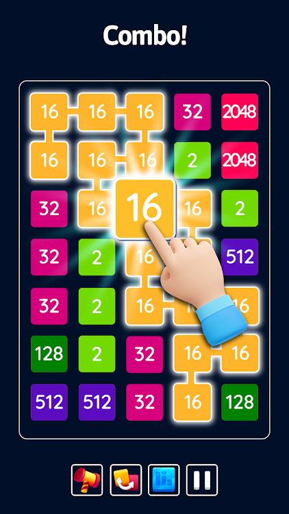 #5. 2048 Blast: Merge Numbers 2248 (Android) By: Unico Studio