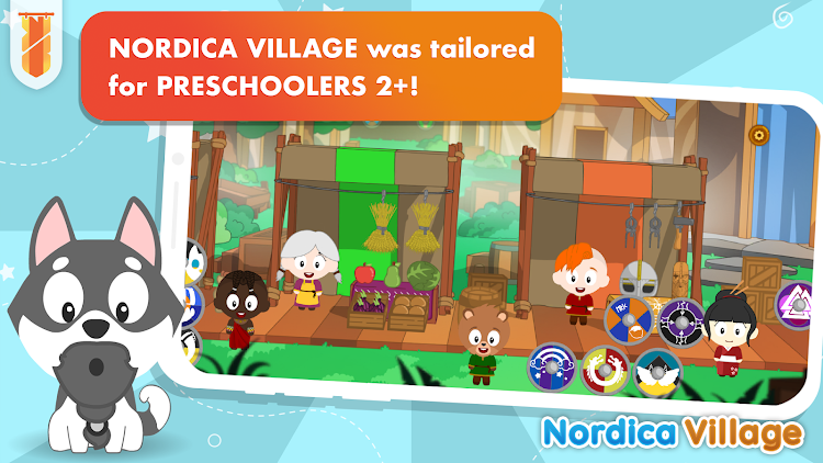 #2. Nordica Village: Kids Games 2+ (Android) By: KidsBanner - Educational games for Kids!