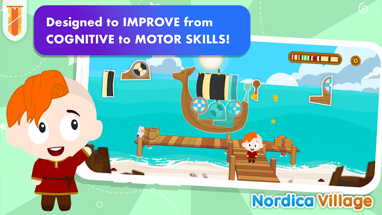 #5. Nordica Village: Kids Games 2+ (Android) By: KidsBanner - Educational games for Kids!