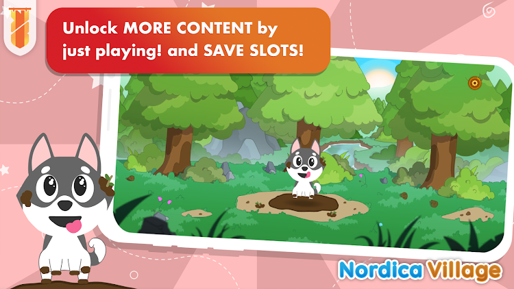 #6. Nordica Village: Kids Games 2+ (Android) By: KidsBanner - Educational games for Kids!