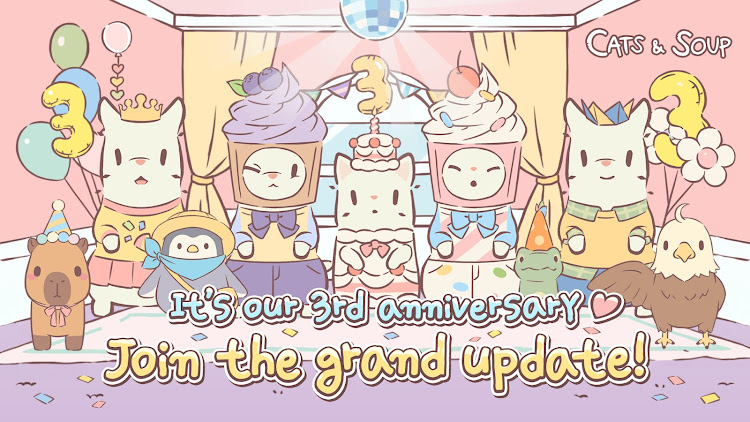 #9. Cats & Soup - Cute Cat Game (Android) By: HIDEA