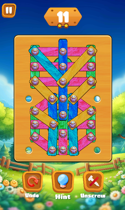 #3. Nuts & Bolts Brain Puzzle (Android) By: PiTi Studio