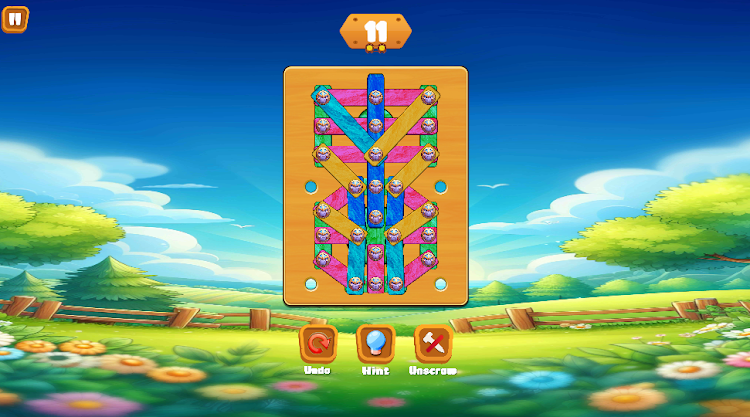 #9. Nuts & Bolts Brain Puzzle (Android) By: PiTi Studio