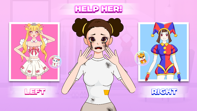 #7. Left or Right: Star Girl Style (Android) By: HIGAME Jsc