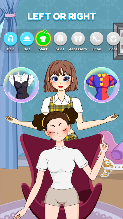 #8. Left or Right: Star Girl Style (Android) By: HIGAME Jsc