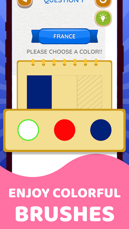 #2. Flag Painting: Color the Flag (Android) By: LG apps