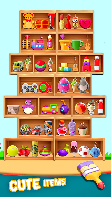 #2. Goods Match Triple Sort Games (Android) By: HighPixel Gamez