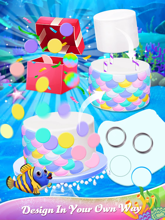 #2. Unicorn Mermaid Cake (Android) By: Kid Kitchen Fun Media