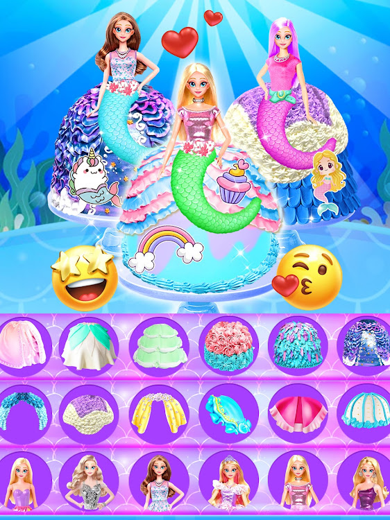 #4. Unicorn Mermaid Cake (Android) By: Kid Kitchen Fun Media