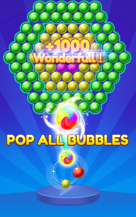 #2. Bubble Shooter Game (Android) By: summer garden club