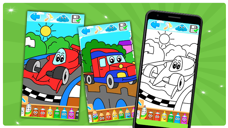 #2. Painting cars. (Android) By: Y-Group games