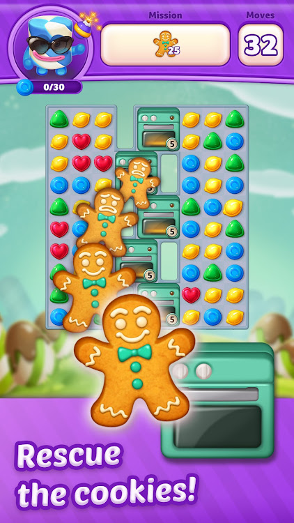 #2. Lollipop Sweet Heroes Match3 (Android) By: Puzzle1Studio