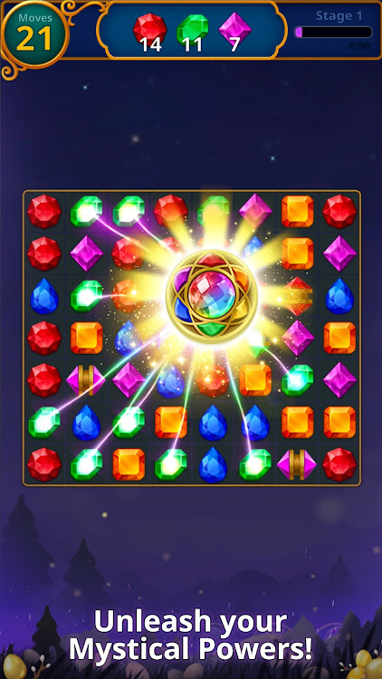 #2. Jewels Magic: Mystery Match3 (Android) By: Puzzle1Studio