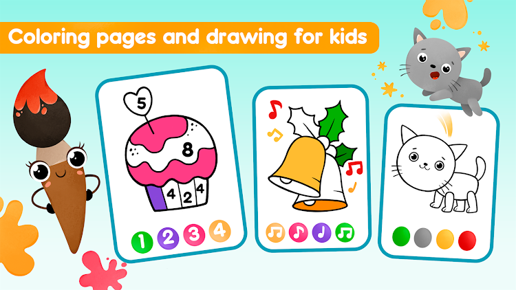 #7. Coloring book Drawing games (Android) By: Mahjong Brain Puzzles