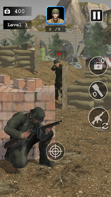 #2. Army Commando WW2 Survival (Android) By: Royal Game Terminal