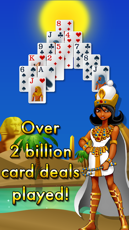 #5. Pyramid Solitaire - Egypt (Android) By: Glowing Eye Games Limited