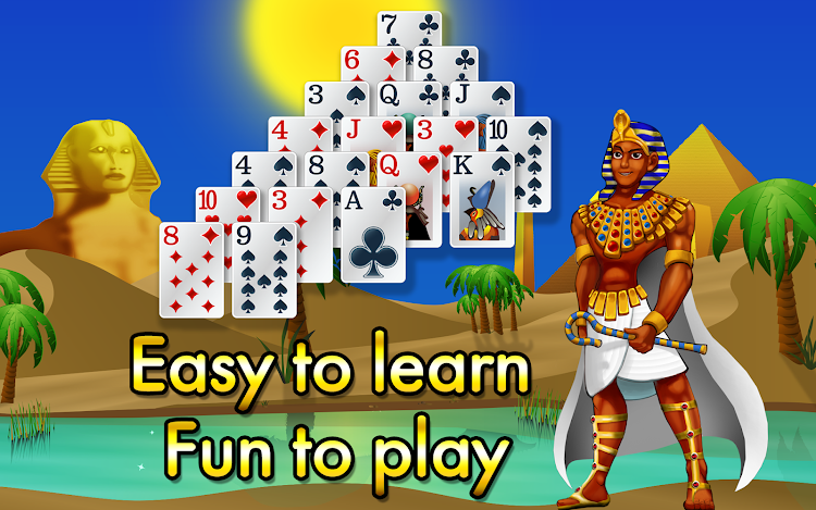 #9. Pyramid Solitaire - Egypt (Android) By: Glowing Eye Games Limited