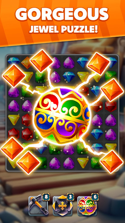 #2. Jewel Hunter Lost Temple (Android) By: SUPERBOX Inc