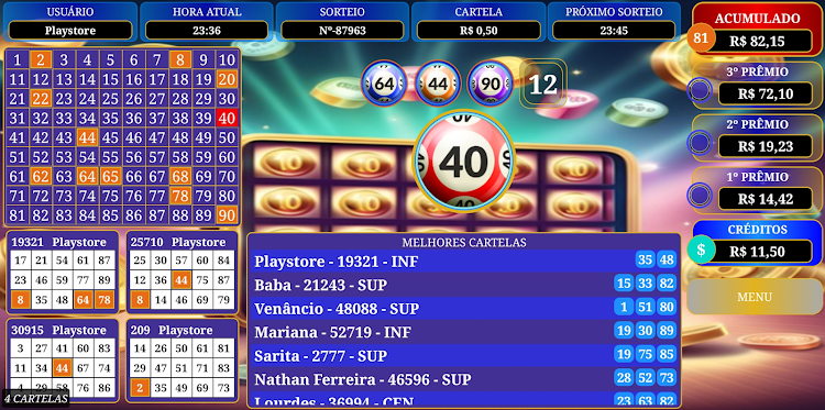 #3. Bingo Legal Show (Android) By: Entretenimento Apps Alfa