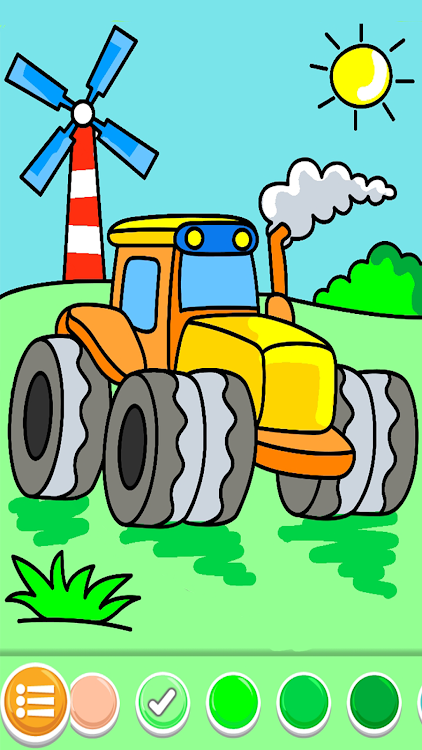 #2. Cars Coloring Book Kids Game (Android) By: GunjanApps Studios