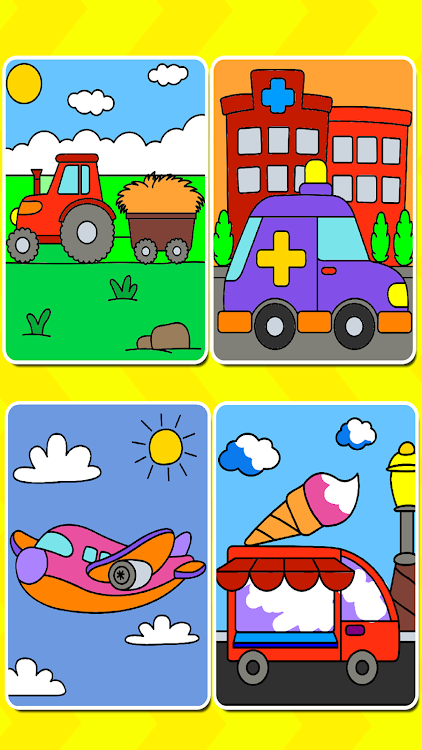 #7. Cars Coloring Book Kids Game (Android) By: GunjanApps Studios