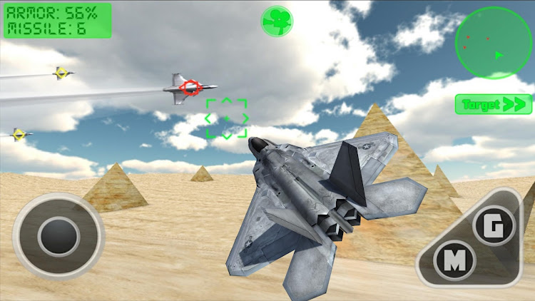 #3. Flight Simulator - F22 Fighter (Android) By: T.A.G.