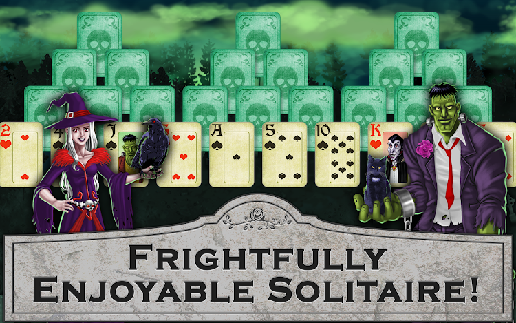 #7. Halloween Tri-peaks Solitaire (Android) By: Glowing Eye Games Limited